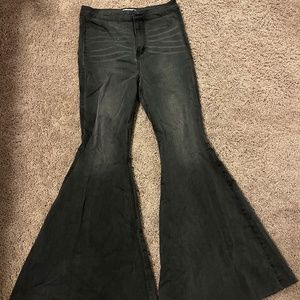 Free people just float on flare jeans